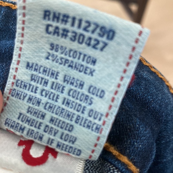 True Religion y2k jeans painted pockets excellent condition size 27 authentic - Picture 8 of 10